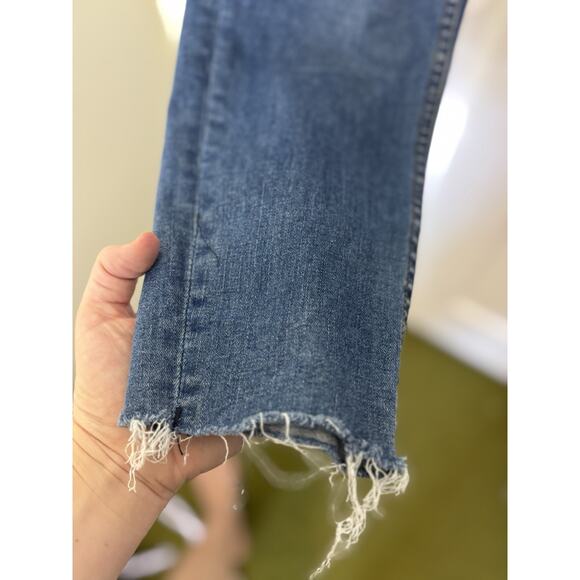 Vigoss Ace Skinny Button Fly High Rise Stretch Jeans Size 27 Raw Hem - Picture 5 of 7